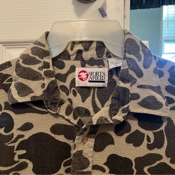 Vintage men’s sports afield long sleeve button top - Picture 6 of 11